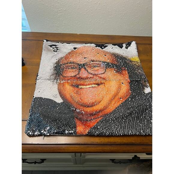 Other - Sequined Danny Devito Pillow Cover